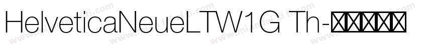 HelveticaNeueLTW1G Th字体转换